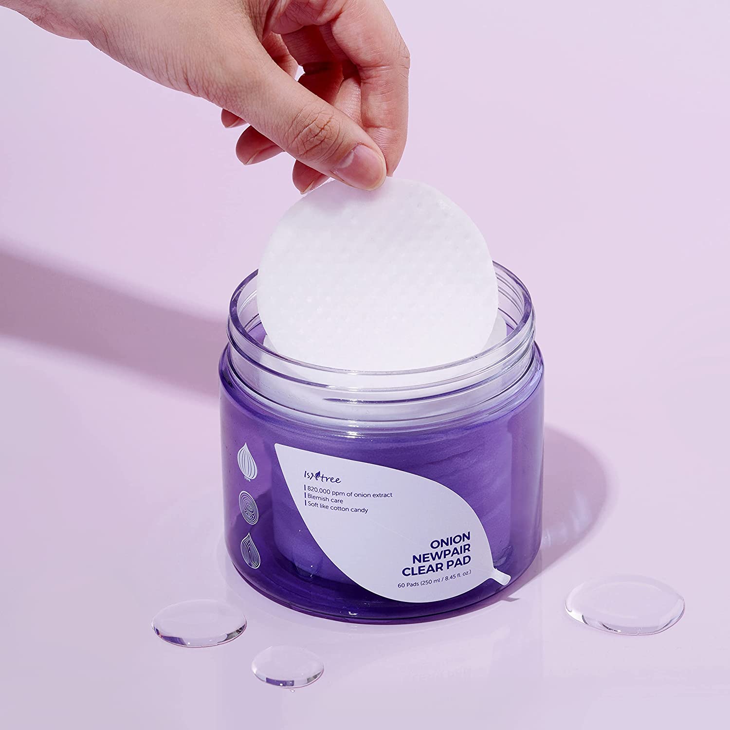 ISNTREE - Διαφανές Σφουγγάρι Onion Newpair 60 τεμάχια 250ml