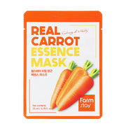 Farmstay Real Carrot Essence Mask Nourishing Face Mask Κορεάτικη Μάσκα Προσώπου