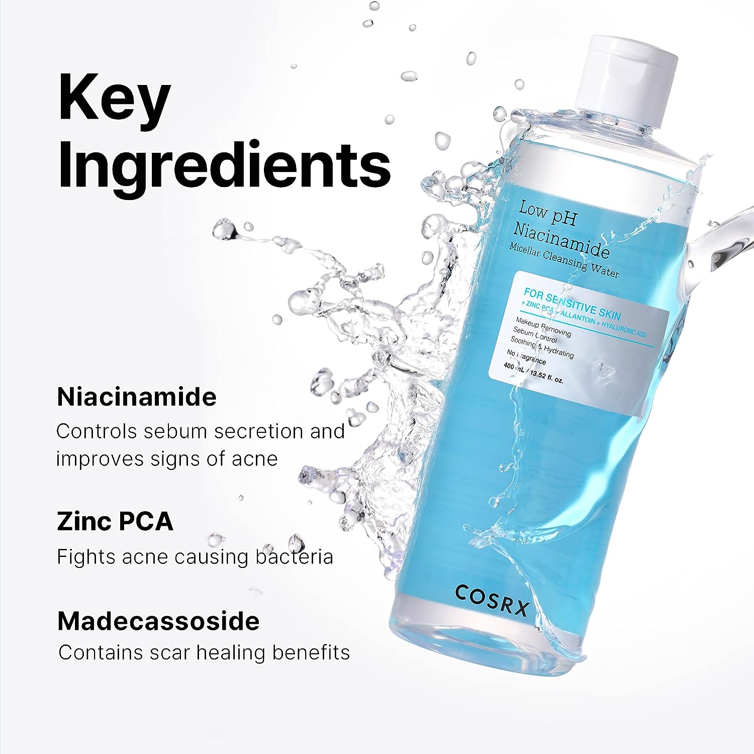 COSRX - Low pH Niacinamide Cleansing Water 400ml