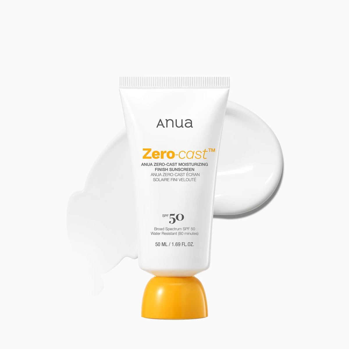 ANUA Zero- Cast Moisturizing Finish Sunscreen SPF 50+ PA++++ 50 ml