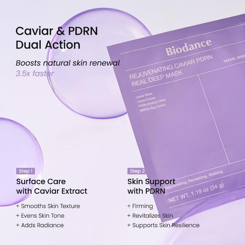 BIODANCE Rejuvenating Caviar PDRN Mask 1PC