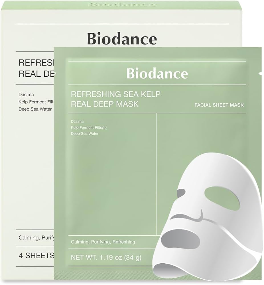 BIODANCE - Αναζωογονητική μάσκα βαθιάς ενυδάτωσης με θαλάσσια φύκια - Καταπραϋντική και ενυδατική μάσκα προσώπου