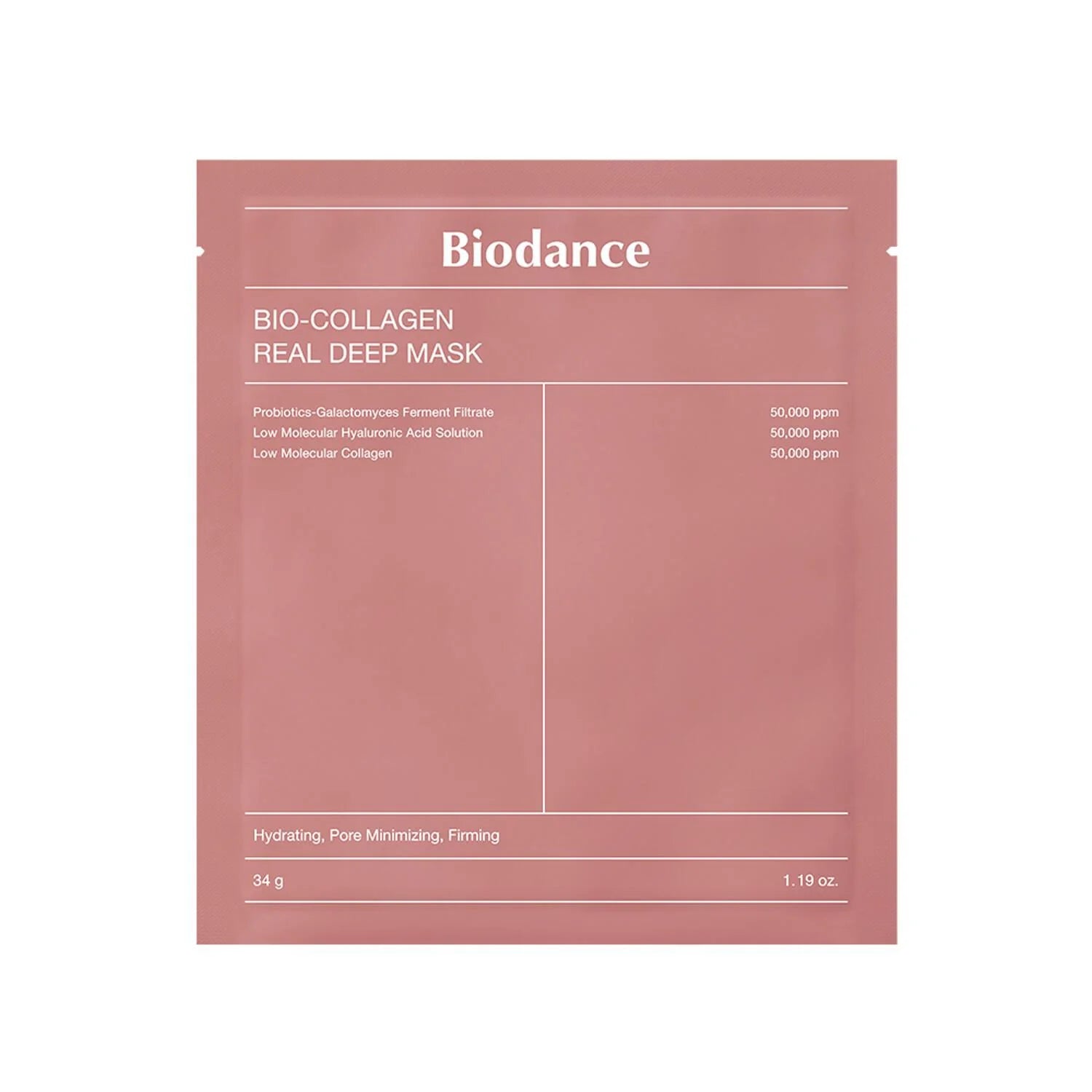 Biodance Bio-collagen Real Deep Collagen Μάσκα βαθιάς ενυδάτωσης με βιολογικό κολλαγόνο 1 τμχ 