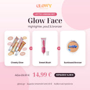 Lottie London Glow Face Set – highlighter, ρουζ, bronzer
