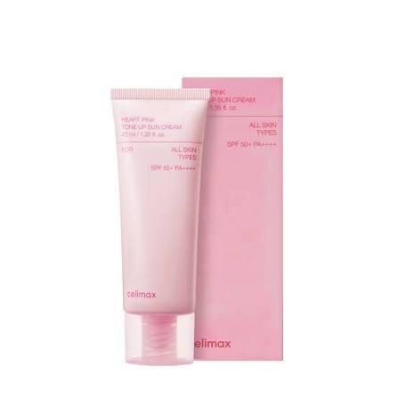 Celimax Heart Pink Tone Up Sun Cream SPF 50+ PA++++ Ενυδατική κρέμα με spf 40ml