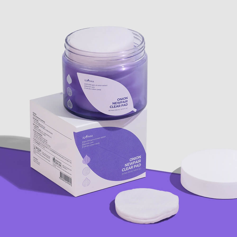 ISNTREE - Διαφανές Σφουγγάρι Onion Newpair 60 τεμάχια 250ml