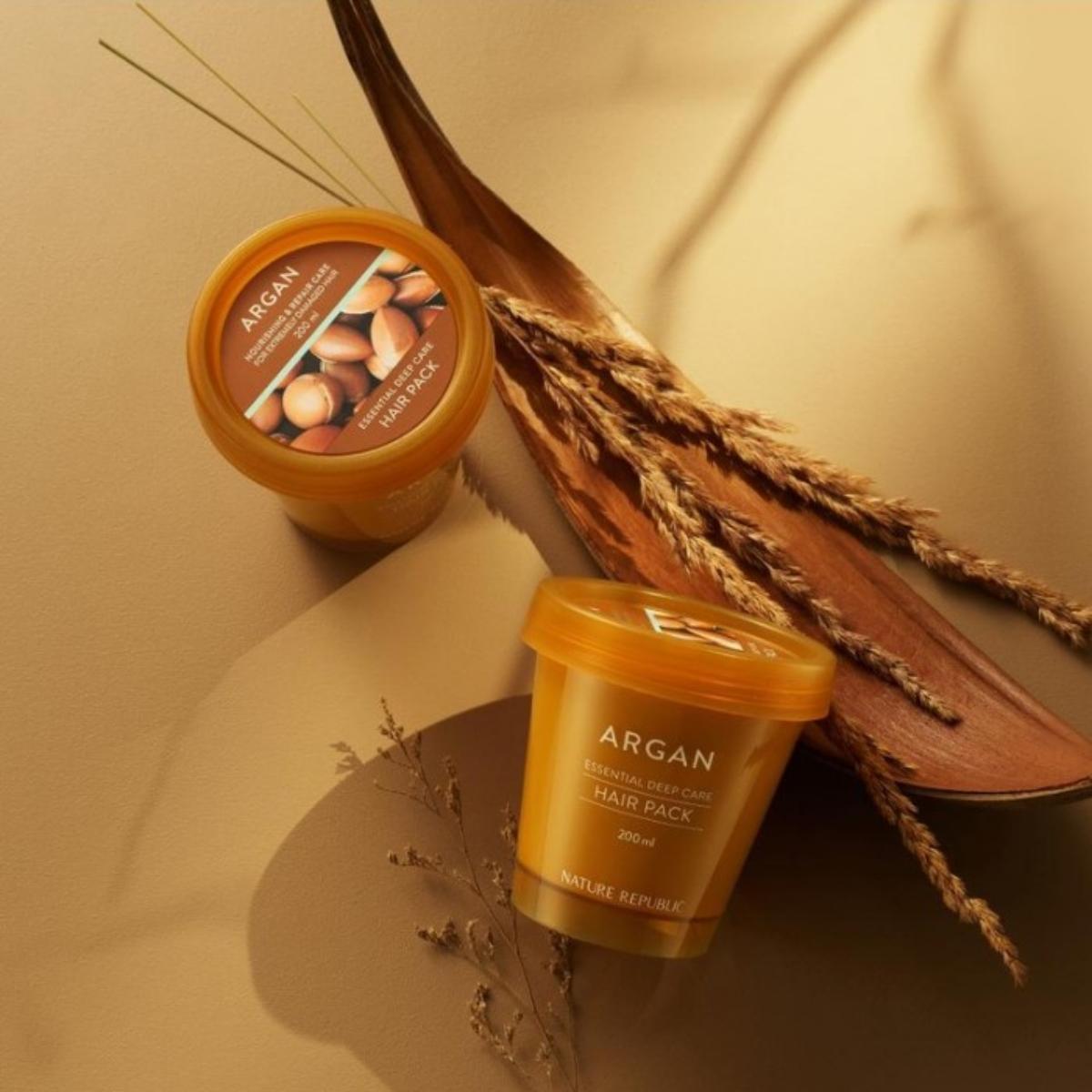 NATURE REPUBLIC - Πακέτο Βαθιάς Περιποίησης Μαλλιών με Άργκαν Essential 200ml