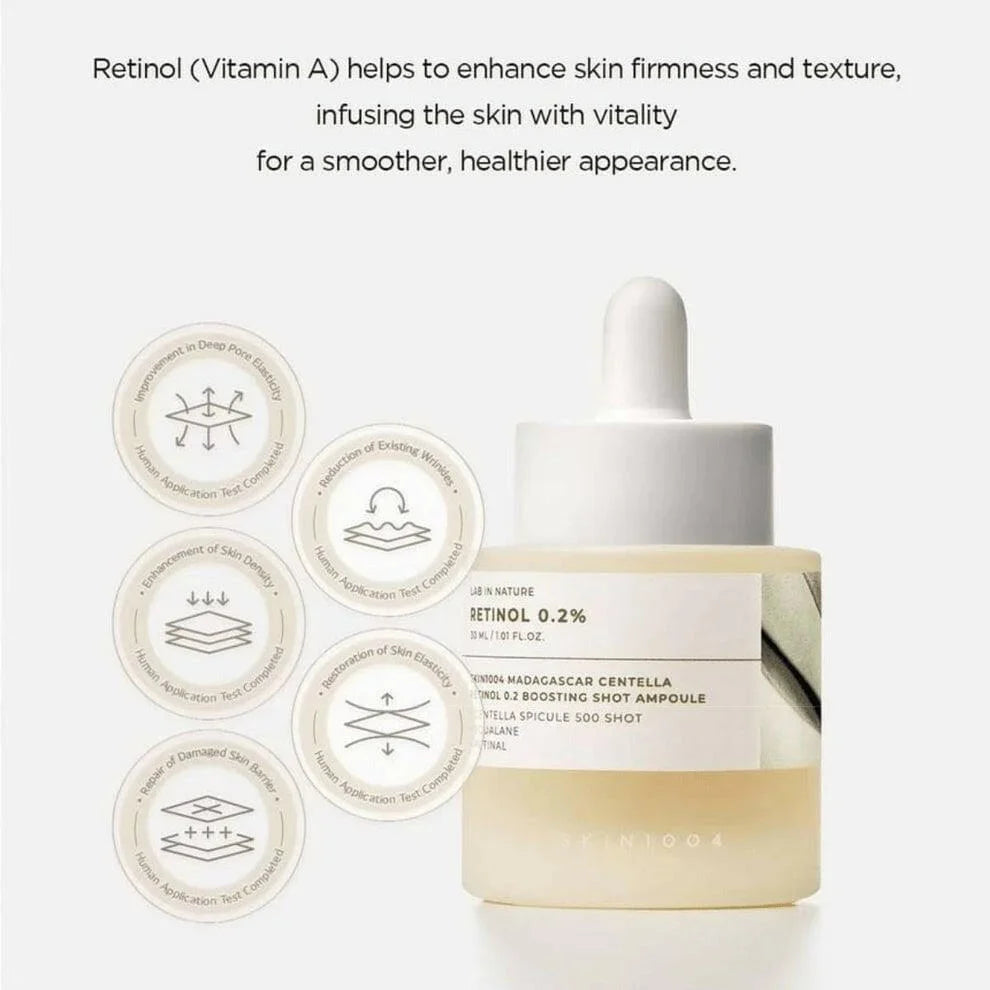 SKIN1004 Retinol 0.2 Boosting Shot Ampoule Ορός Προσώπου 30ml