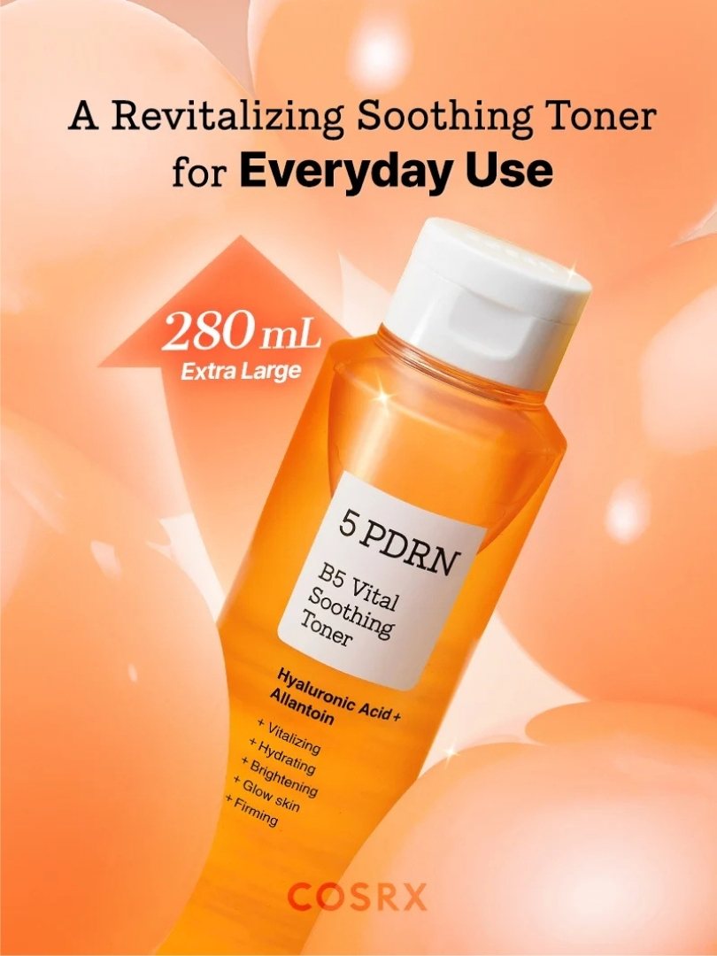 COSRX 5 PDRN B5 Vital Soothing Toner Τονωτική Λοσιόν 280ml