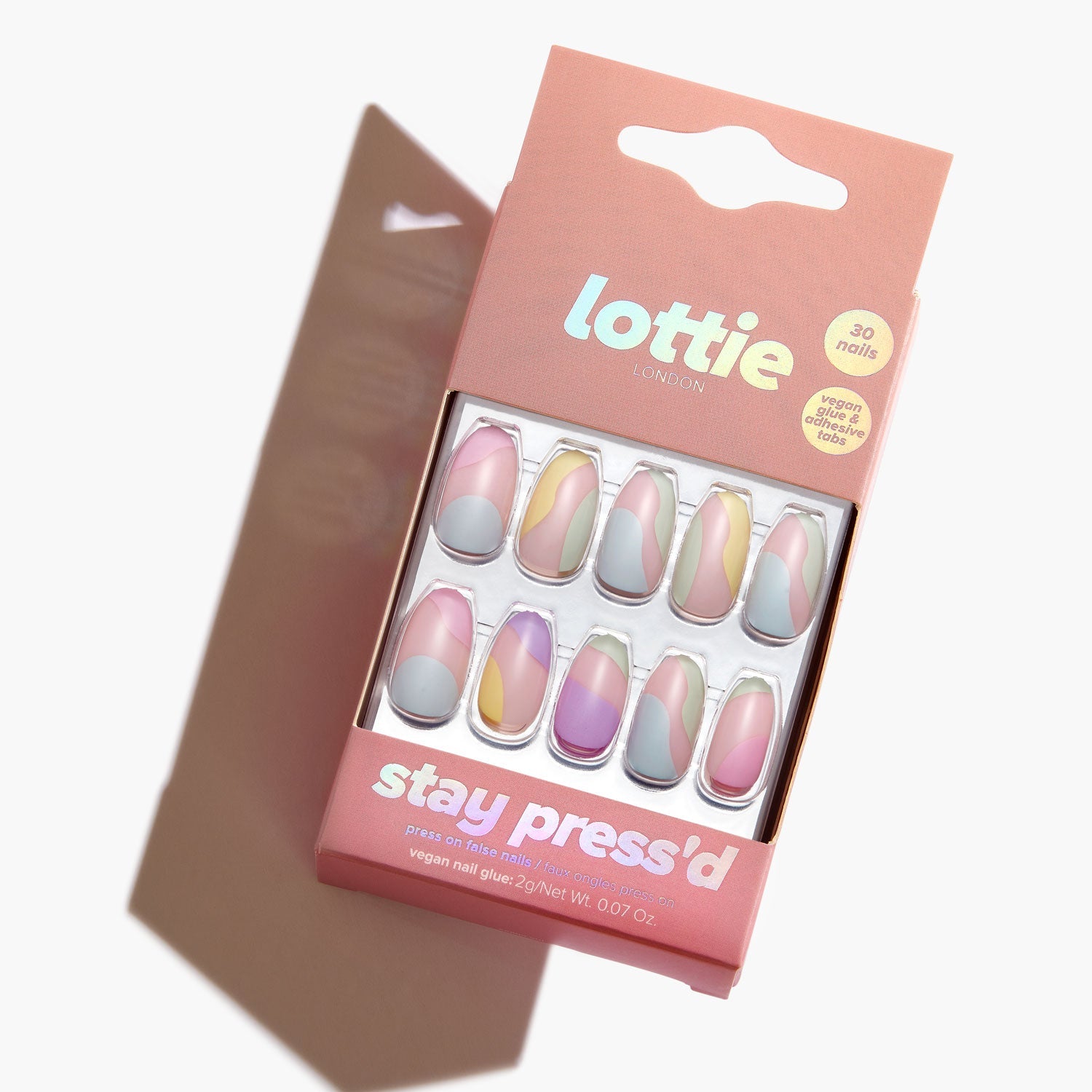 Lottie stay press'd - pastel dream 30 Press on False Nails